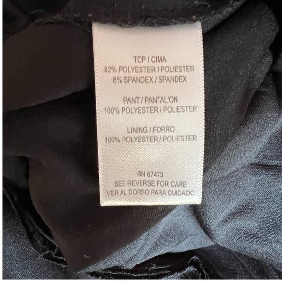 Taylor Wide Leg Jumpsuit Black & Red Size 14 - Picture 7 of 7